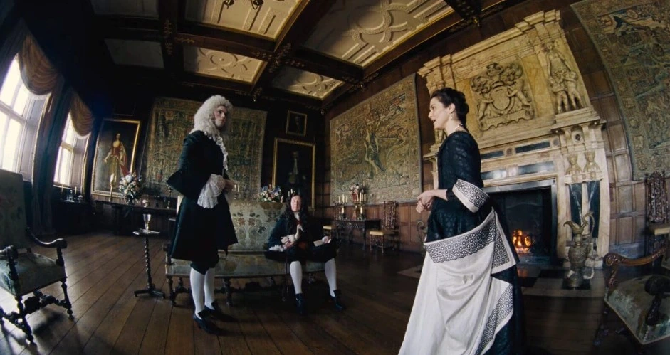 The Favourite movie with fisheye filter