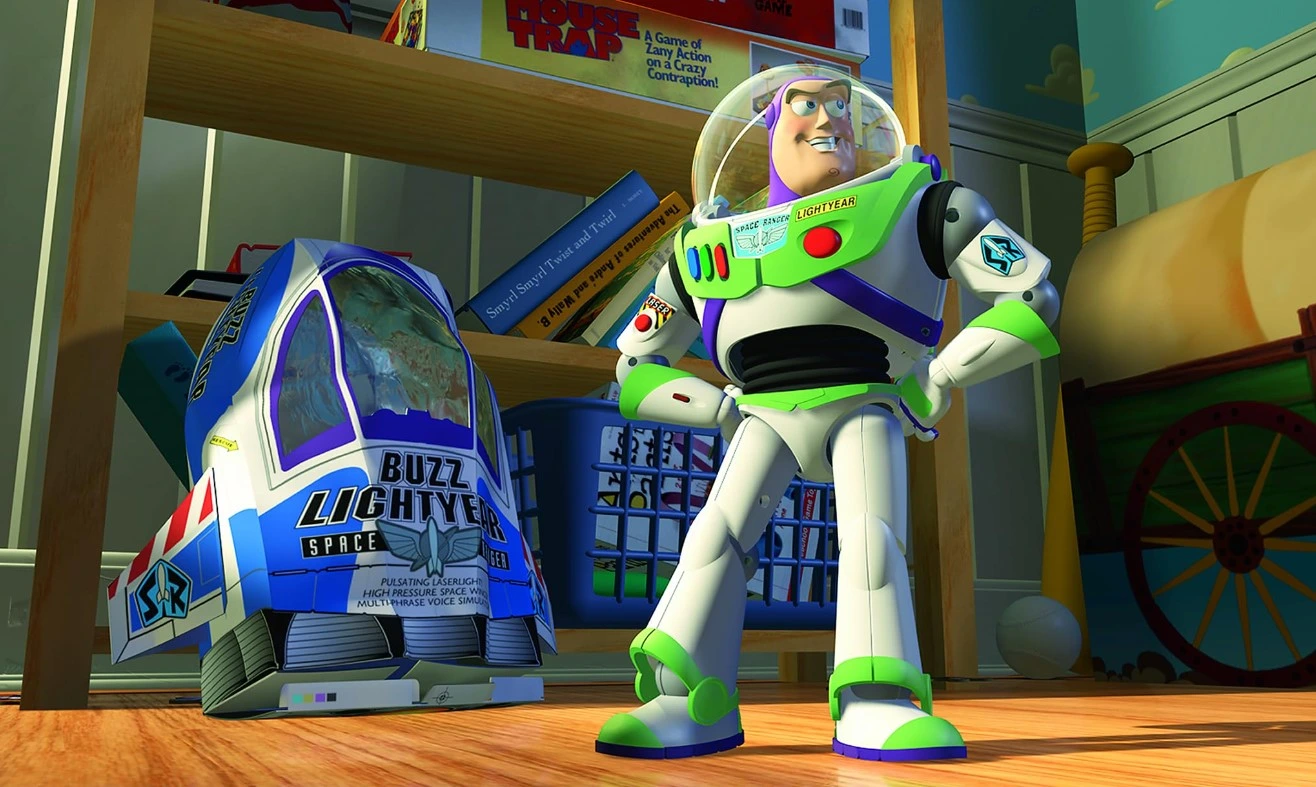 Buzz Lightyear, new born character of Toy Story 1
