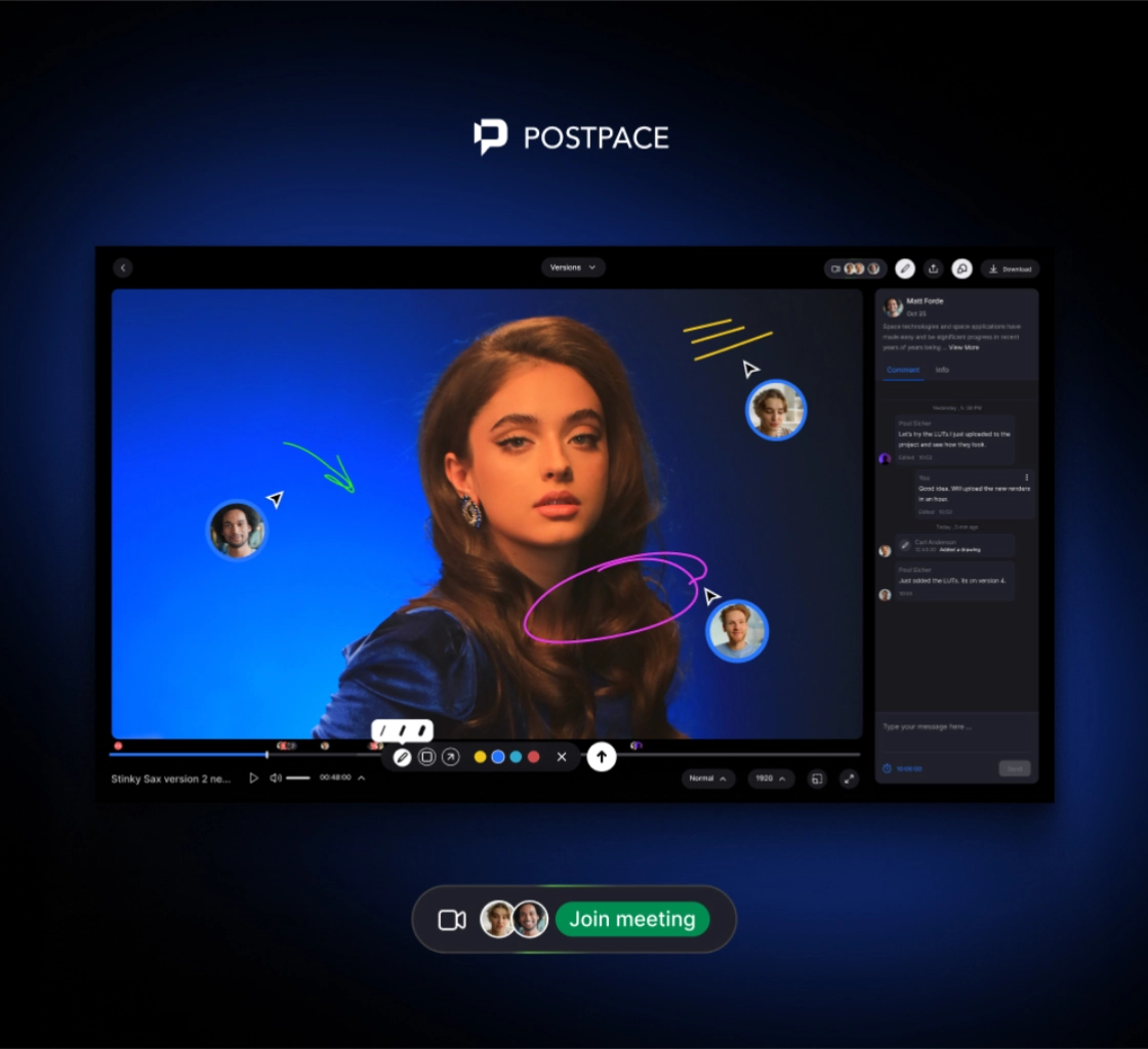 Postpace is a collaboration platform for video teams